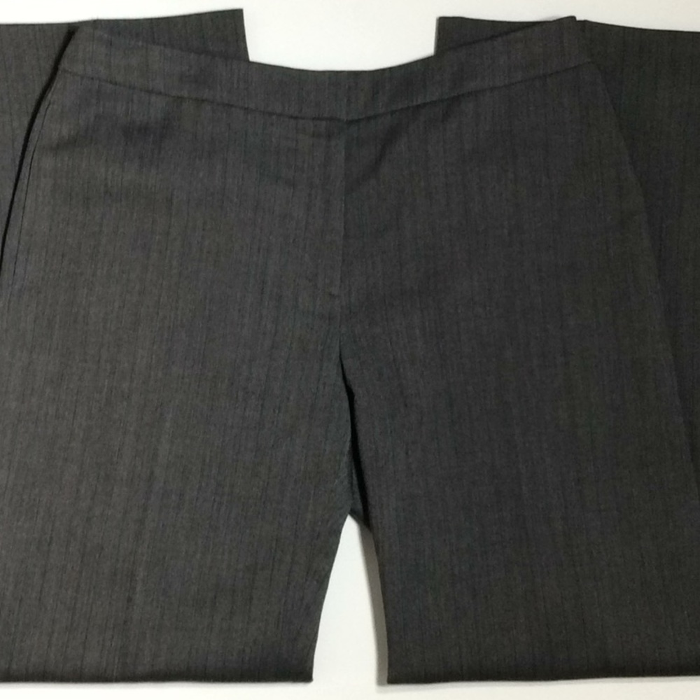 Kasper Gray Slacks w/Red Pinstripes & Pockets